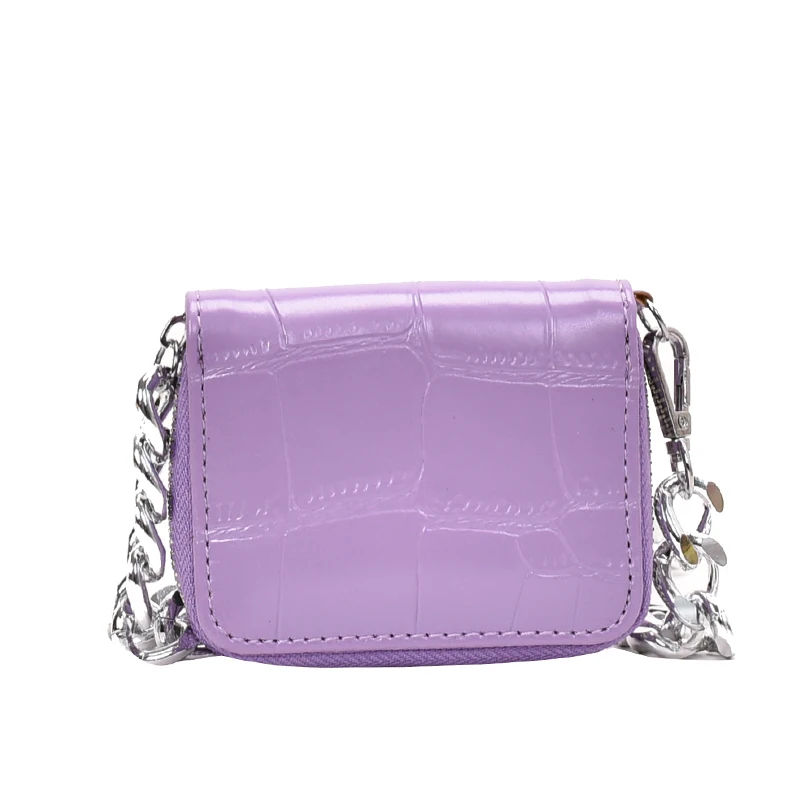 

Crocodile pattern Mini Flap Crossbody bag 2020 Summer New Quality Leather Women's Designer Handbag Chain Shoulder Messenger Bag