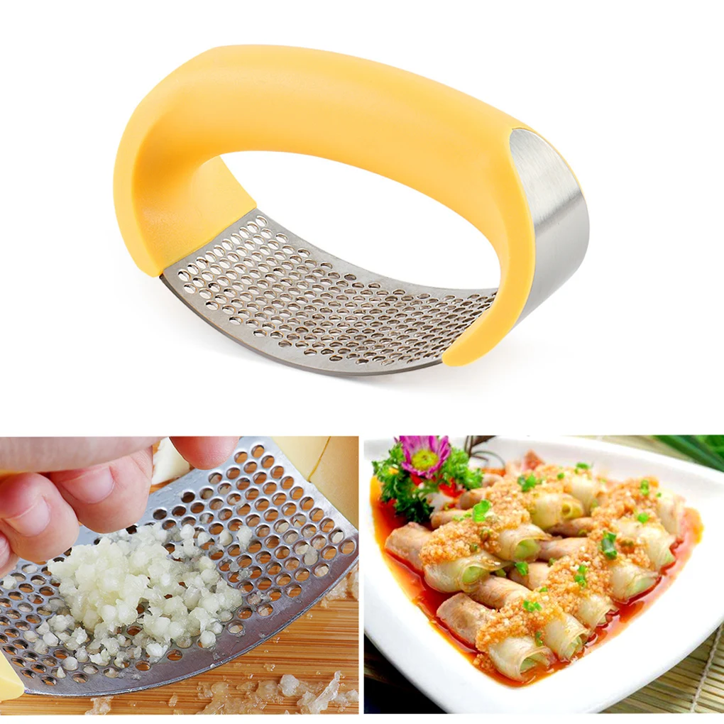

FenKicyen Stainless Steel Garlic Presser Kitchen Manual Mincer Chopper Garlic Press Tools For Vegetables Ginger Squeezer Masher