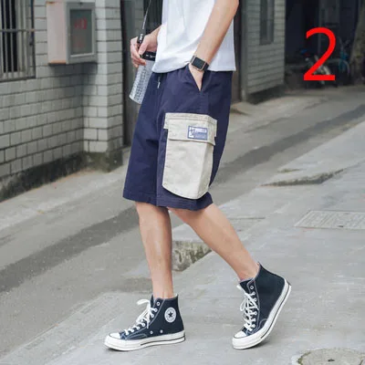 

Summer thin section loose straight 5 points pants youth casual ultra-thin five pants