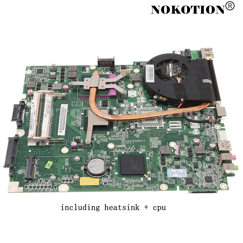 Материнская плата Nokotion MBNC706002 MBEDX06001 MBEDU06001 для ноутбука Acer Emachine E528 DA0ZR6MB6E0 DA0ZR6MB6F0 с