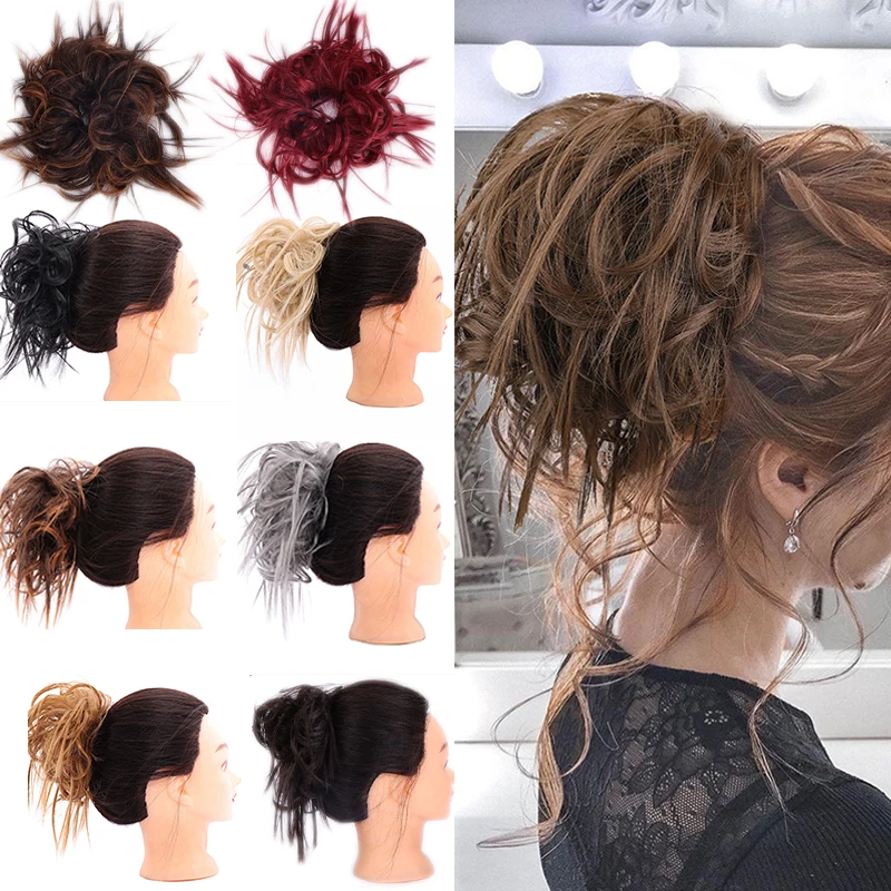 LUPU черные и коричневые шиньоны вьющийся шиньон эластичная лента для женщин