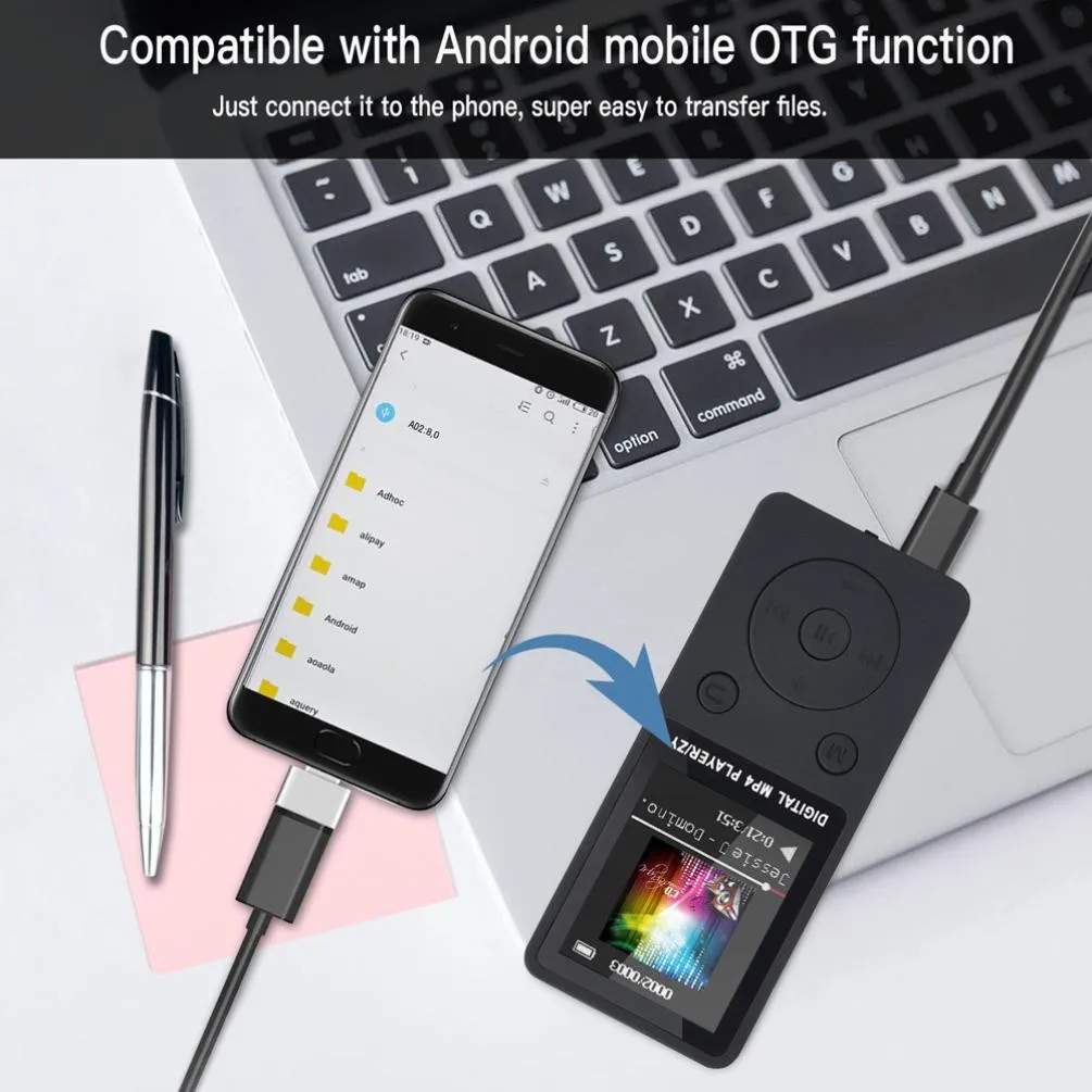 2018 модный портативный MP3/MP4 музыкальный плеер без потерь FM-рекордер USB Hi fi с