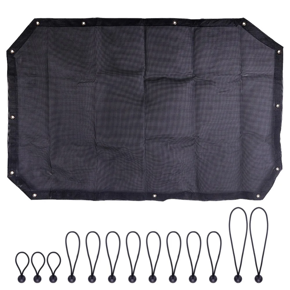 Mesh Sunshade Fit for Jeep 2007- Jeep Wrangler JK JKU Jeep JK Front Shade Plain Protection Heat Shield Windshield Visor