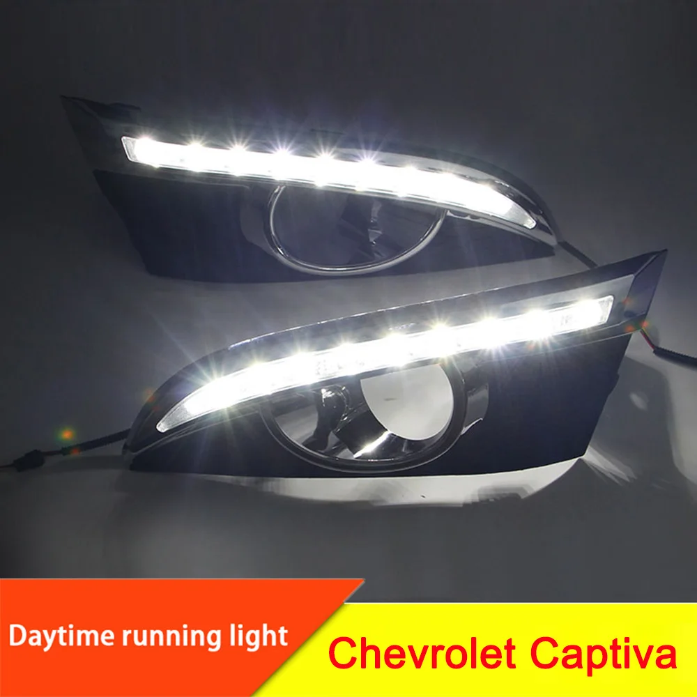 Автомобильные мигающие DRL Для Chevrolet Chevy Captiva 2011 2012 2013 2014 2015 2016 2017 дневные ходовые