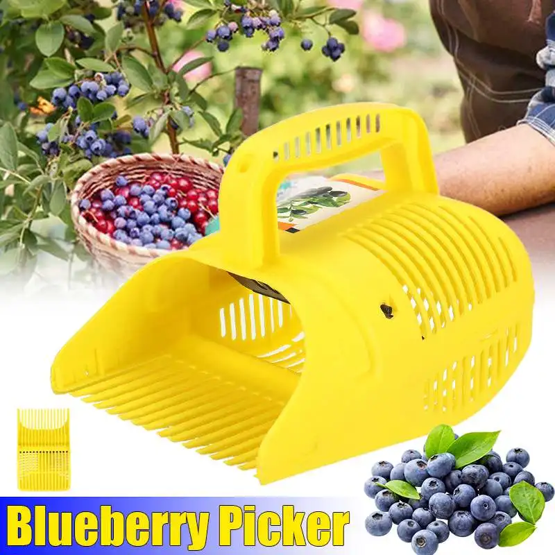 

Blueberry Picker Ergonomic Soft-touch Handle Blueberry Rake Scoopfor Outdoor Fruit Picnic Picking Berries Garden Tools Wholesale