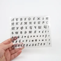 alphabet fondant cake stamp silicone mold cake decorating tools letters biscuit fondant mold baking tools fairy clear stamp