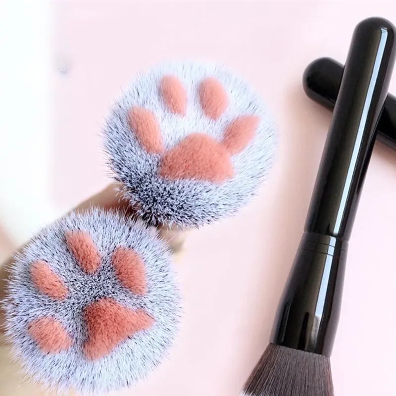 Новый кошачий коготь Кисть для макияжа кисть полировки вентилятор контурная