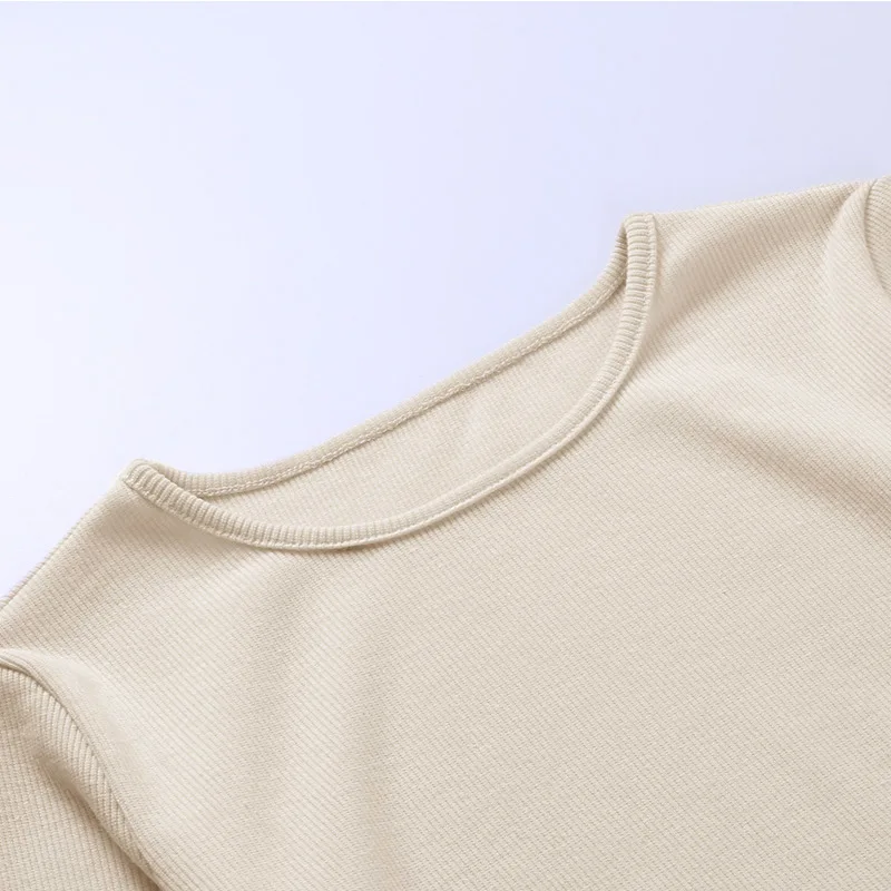 

Fashion Trend Casual Long-Sleeved Dress Women 2020 Autumn And Winter Slim Bag Hip Solid Color Hedging Round Neck High Waist