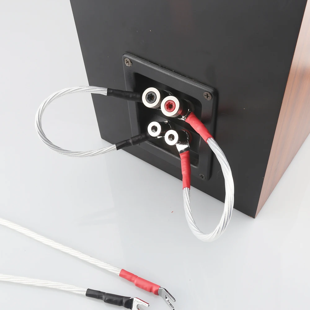 Audiocrast 4 шт. Odin джампер соединительный кабель для динамика Hi-Fi OFC провод шнур вилки
