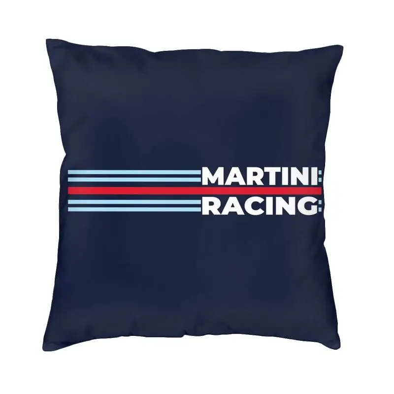 

Martini Racing Modern Throw Pillow Covers Decoration Stripe Sofa Cushion Case Double Sided Print Cushion Cover