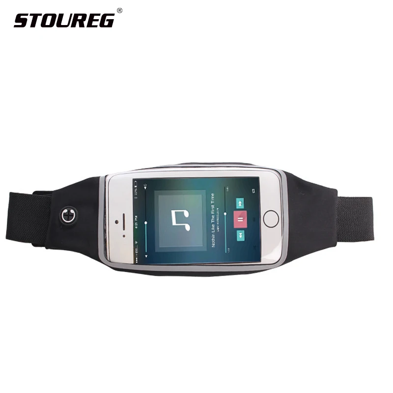 Водонепроницаемая поясная сумка для бега с сенсорным экраном прозрачная унисекс