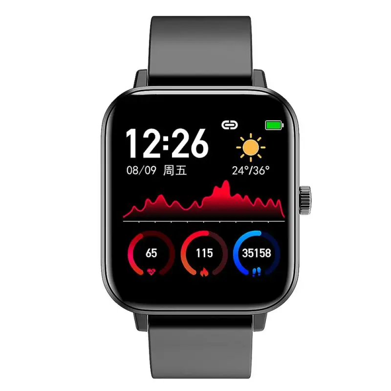 

New Smart Step Watch Waterproof Round Screen Exercise Meter Blood Pressure Sleep Electrocardiogram Monitor Multi-language