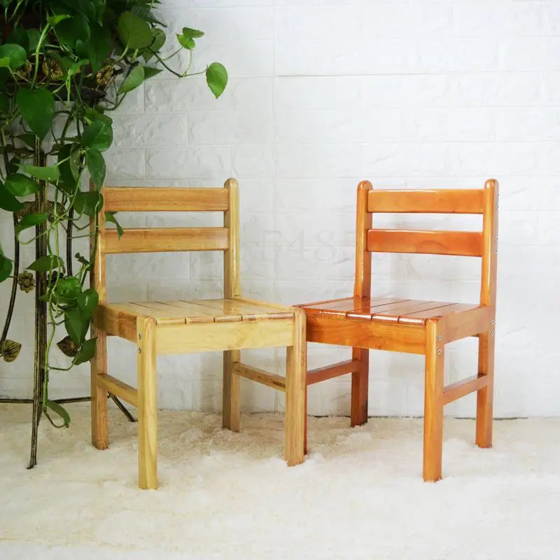 Стул обеденный из цельной древесины ручной стул деревянный с деревянной спинкой