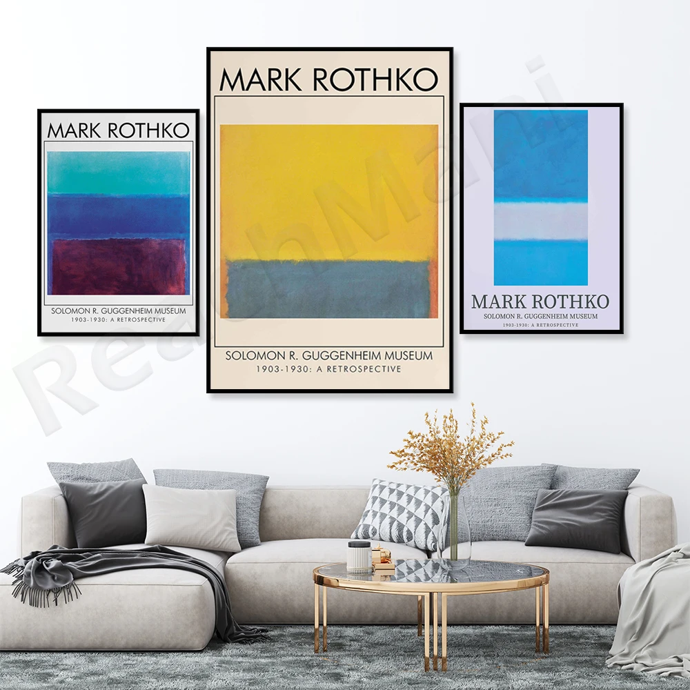 Постер художественной выставки Марк Ротко принты современное художественное