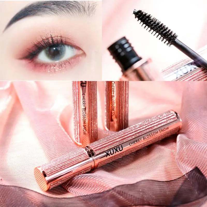 

3D Mascara Lengthening Black Lash Eyelash Extension Eye Lashes Brush Beauty Makeup Long-wearing Gold Color Mascara TSLM1