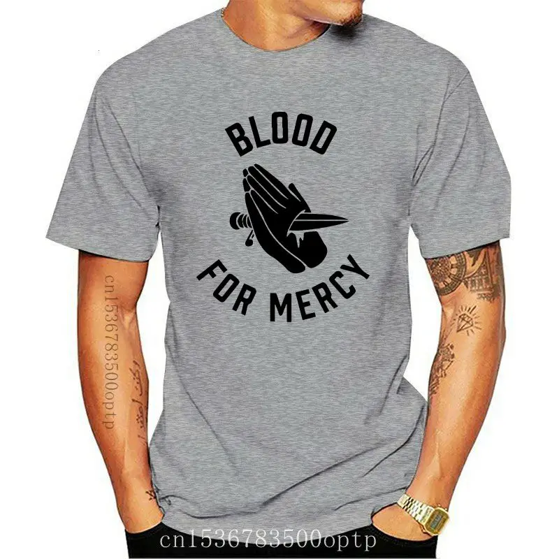 

Новые рубашки для мужчин, новинка, Мужская футболка, Мужская Желтая хлопковая рубашка с принтом "кровь для милосердия рук"