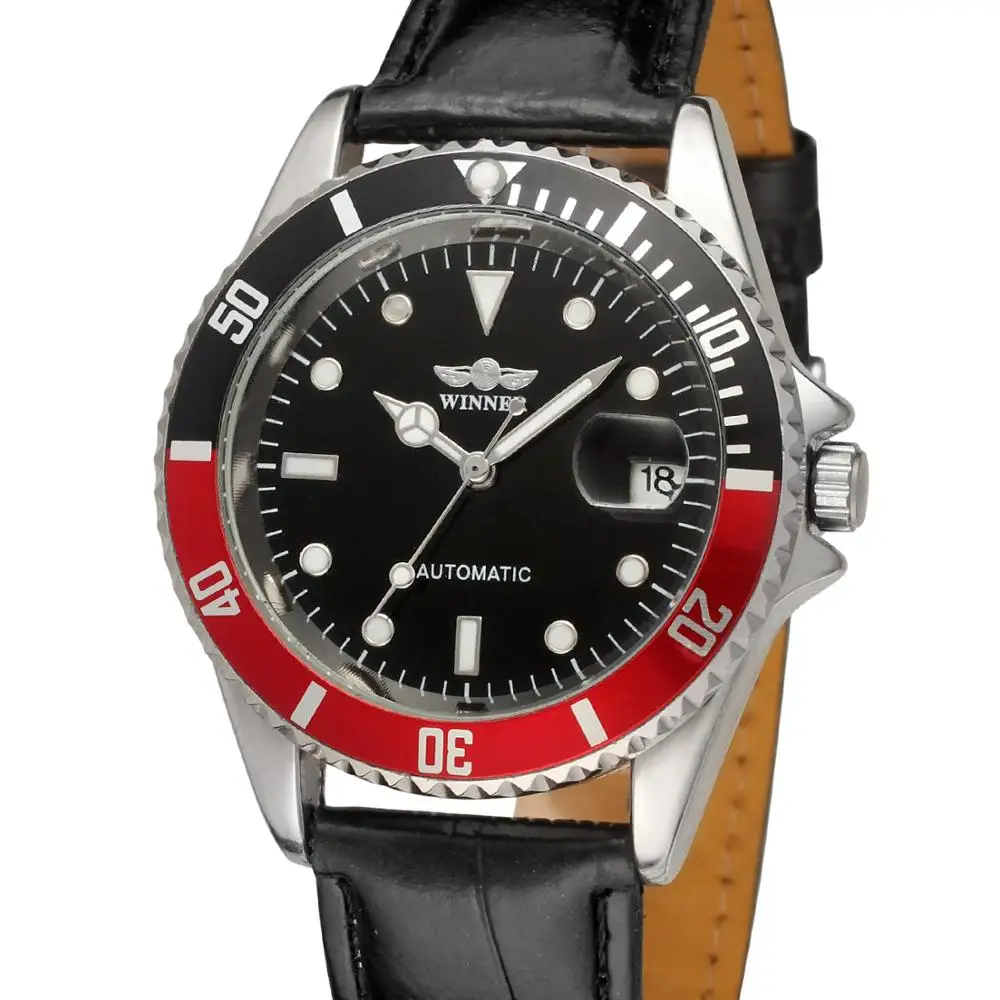 Часы наручные WINNER Мужские механические брендовые Роскошные автоматические с