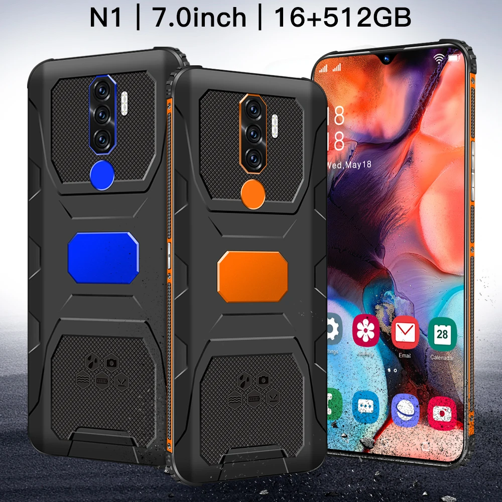 

Hot Sale N1 Global Version Mobile Phone 7.0 Inch Screen 16GB 512GB Snapdragon 888 32MP 50MP Camera Face ID 6800mAh Battery
