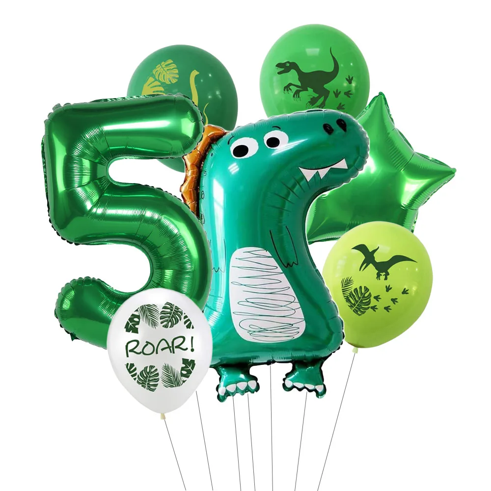 

9pcs Baby Dinosaur Balloons Animal Balloon Dinosaur Theme Party for Boys Kids Birthday Party Jurassic World Decoration