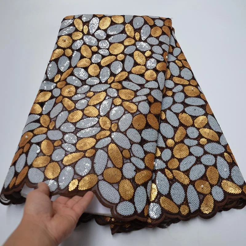 Лидер продаж двойной Цвет блестки 2021 Высокое качество органзы в африканском