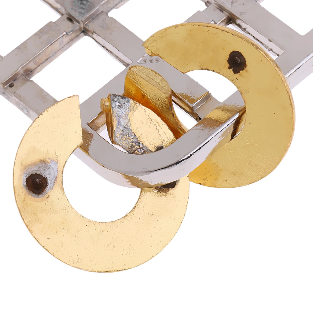 MagiDeal Лидер продаж 1 шт. сетки пазл с замком Классический Металл Логические IQ тест