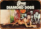 WallColor, 8*12, металлический знак 1974, Дэвид Боуи, алмазные собаки, винтажный вид