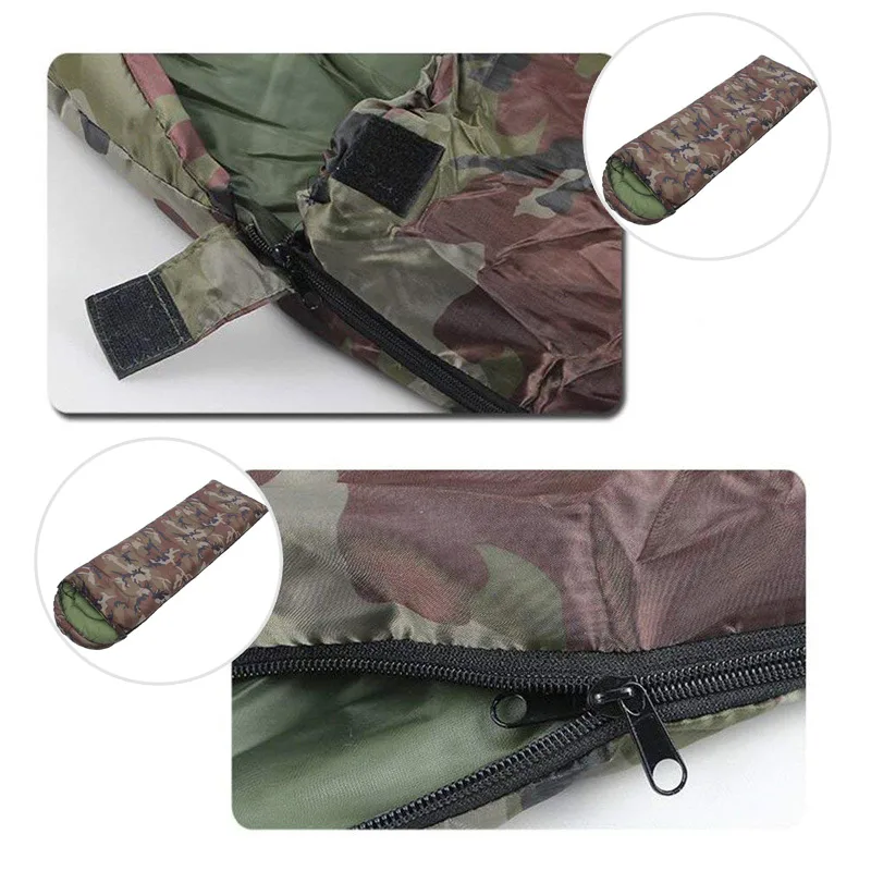 

Hat Envelope Style Sleep Bag Outdoor Leisure Camping Break Camouflage Sleeping Bags HB88