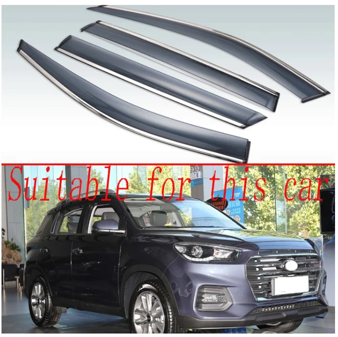 

Для Hyundai Tucson 2016 2017 2018 пластиковый внешний козырек вентиляционные оттенки окна Защита от солнца и дождя дефлектор