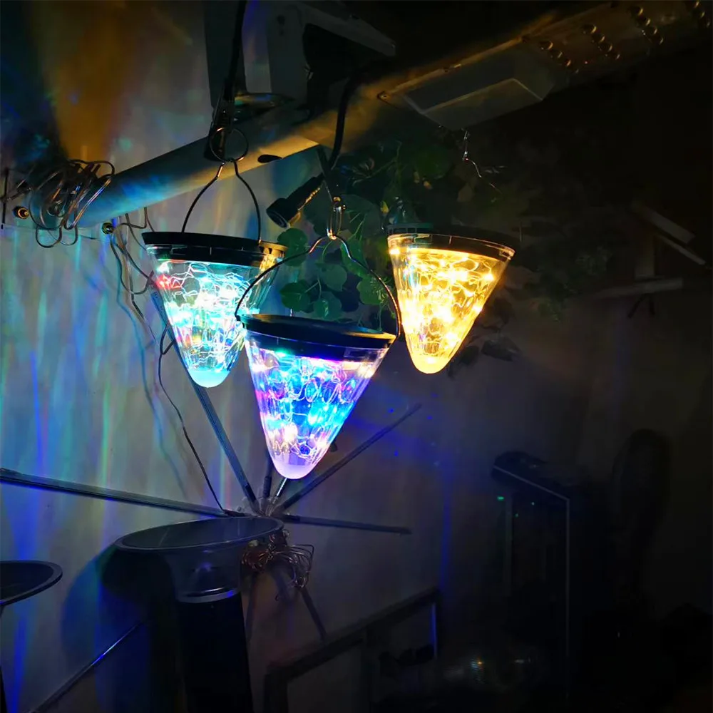 

Solar Light Cone-shaped Star Sky Light Hanging Lamp Outdoor Waterproof Garden Courtyard Corridor Decoration Lighting Solar Lamp