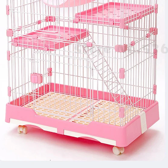 

Cat Cage Extra Large Villa Indoor Household House Double Three-layer Pet Small Fence with Toilet Supplies