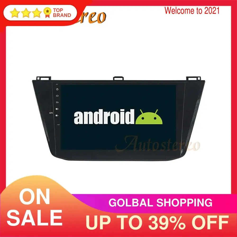 

IPS Android 9 Car Multimedia Player For Volkswagen Tiguan 2016-2018 Auto Radio GPS Navigation Stereo Head Unit DSP No DVD Player