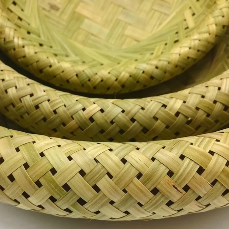 

Double-Layer Hollow Bamboo Basket Bread Basket Bamboo Storage Basket Woven Basket Fruit Basket