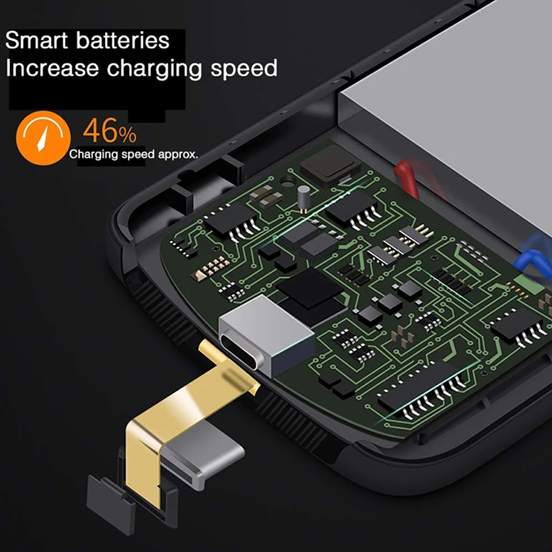 NENG 6000 мАч чехол для аккумулятора для iphone11 ProMax, чехол для зарядного устройства, умный силиконовый чехол для аккумулятора, внешний аккумулятор для iphone11