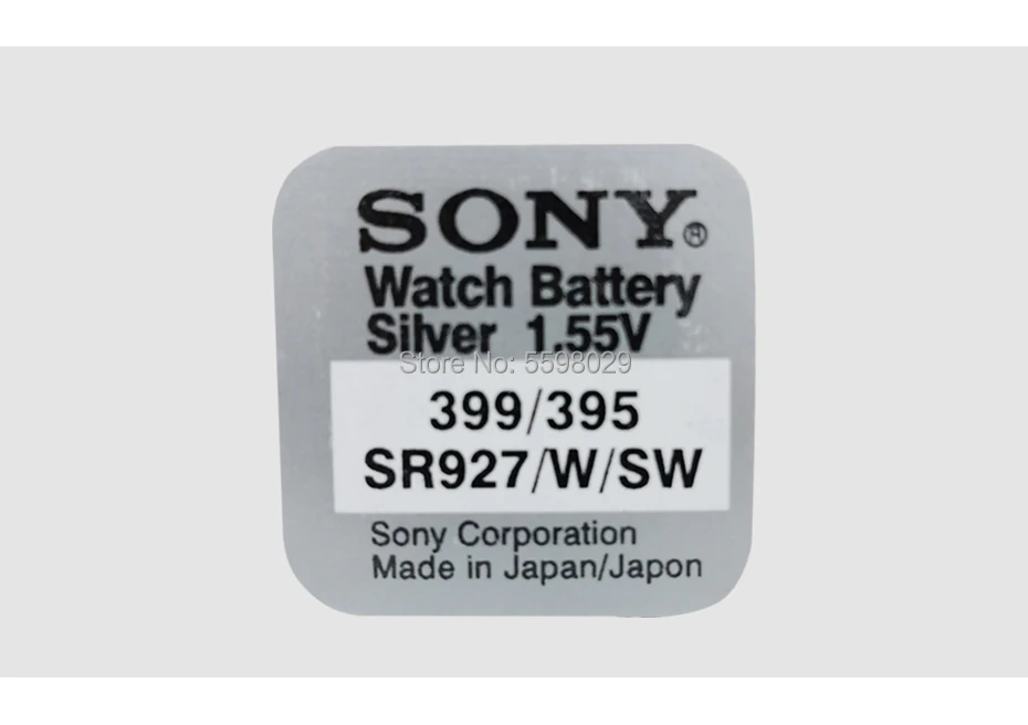 Батарейки для часов Sony SR927 395/399 SR57 1 55 в оксид серебра шт. | Электроника