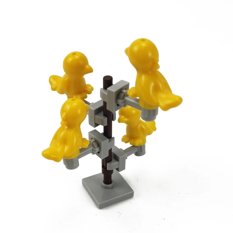 MOC аксессуары строительные блоки с животными Развивающие детские игрушки замком