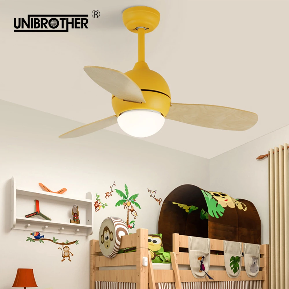 36-дюймовый вентилятор светильник Macaron потолочный лампа с дистанционным