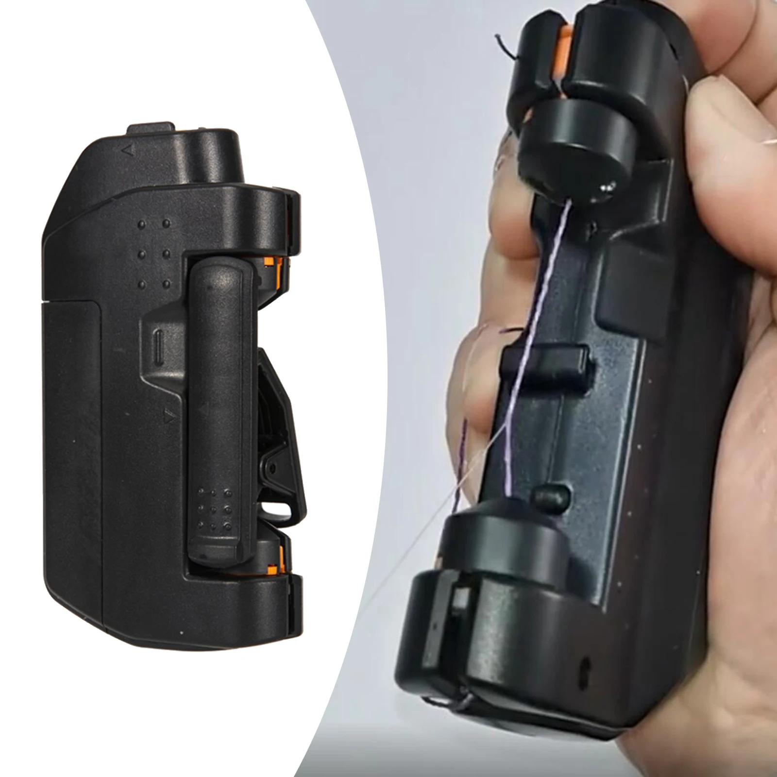 

Устройство для автоматического завязывания лески, инструмент для подвязки лески