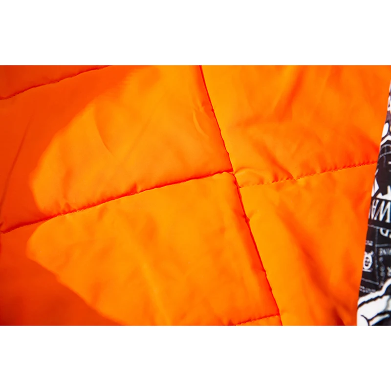 Парка мужская зимняя с меховым капюшоном смешная мультяшная уличная одежда в