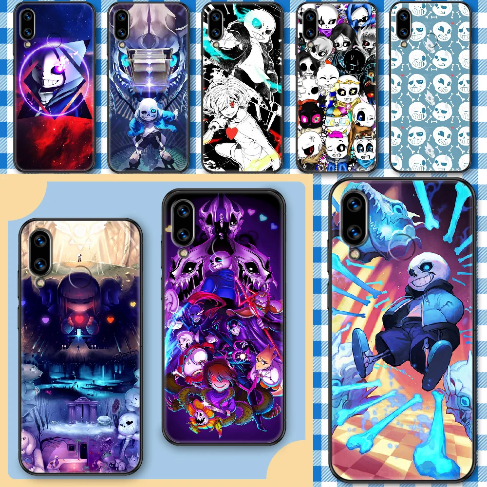 

undertale sans game Phone Case For Huawei Honor 6A 7A 7C 8A 8X 8 9 9X 10 10i 20 Lite Pro black silicone coque trend back pretty