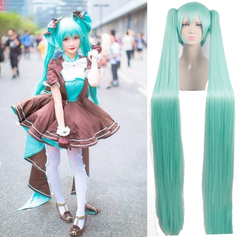 AILIADE Vocaloid Hatsune парик Мику Черный Рок Шутер Senbon Zakura косплей Длинные Синтетические