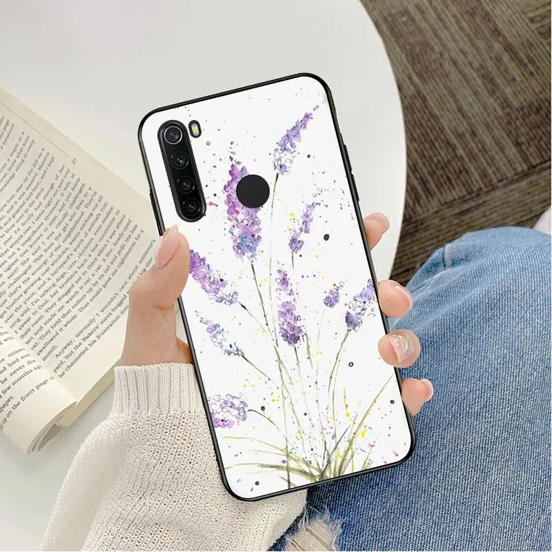 

Watercolor flower Dandelion Lotus Lavender Coque Phone Case For Redmi 5 6 5plus 6Pro 6A S2 4X Redmi 7 7A Cover case Cellphones