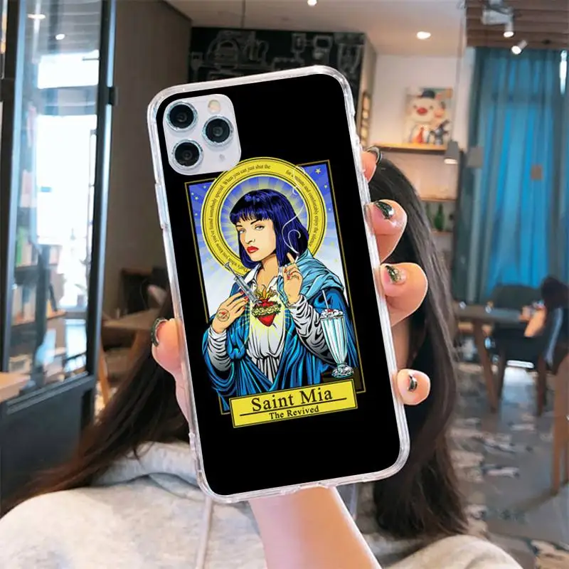 

Pulp Fiction TV series Phone Case Transparent for iPhone 6 7 8 11 12 s mini pro X XS XR MAX Plus