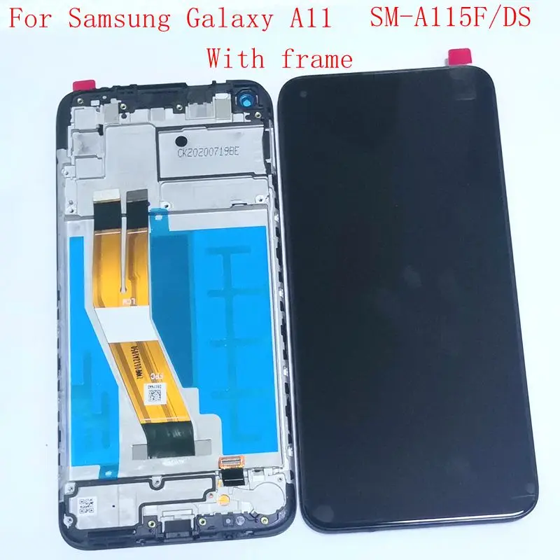 

6,4 ''для Samsung Galaxy A11 SM-A115F/ds A115 A115m a115u ЖК-дисплей сенсорный экран дигитайзер рамка Полная A115az