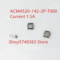 10pcslot smd common mode inductor acm4520 142 2p t000 acm4520 common mode filter current 1 5a