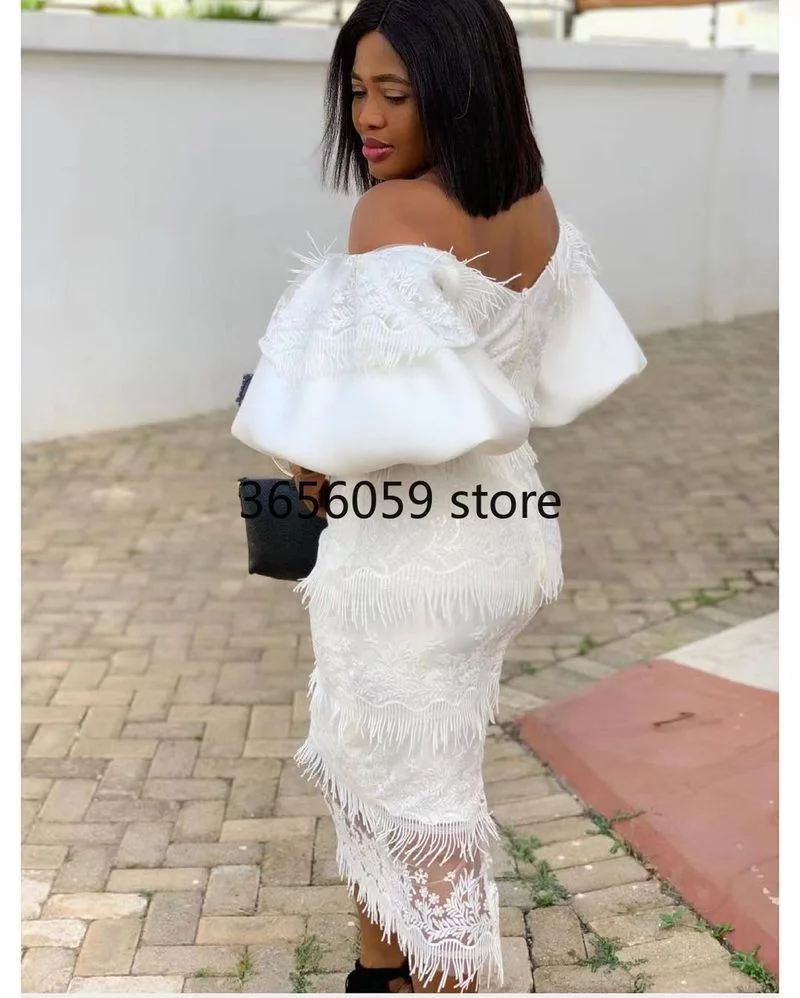 Африканские платья для женщин белое рождественское облегающее платье Дашики