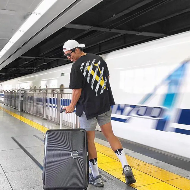 Футболка мужская с коротким рукавом модная тенниска из хлопка в стиле хип-хоп