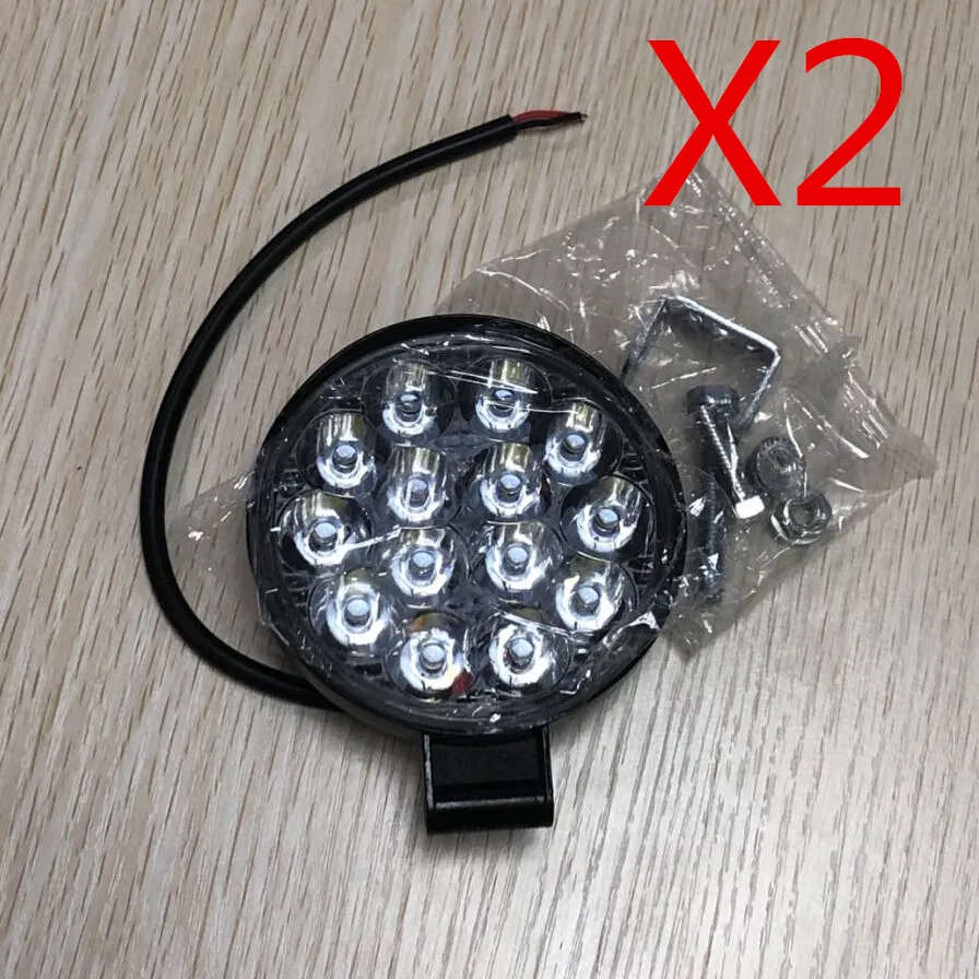 2pcs Spot 42W 42/машинка для стрижки 48 Вт 14/16 светодиодный супер белый 9V~ 36V рабочее освещение лампа внедорожник Грузовик Лодка трекора внедорожник Combo светодиодный свет бар светодиодный свет работы - Цвет: 2pcs Spot 42W