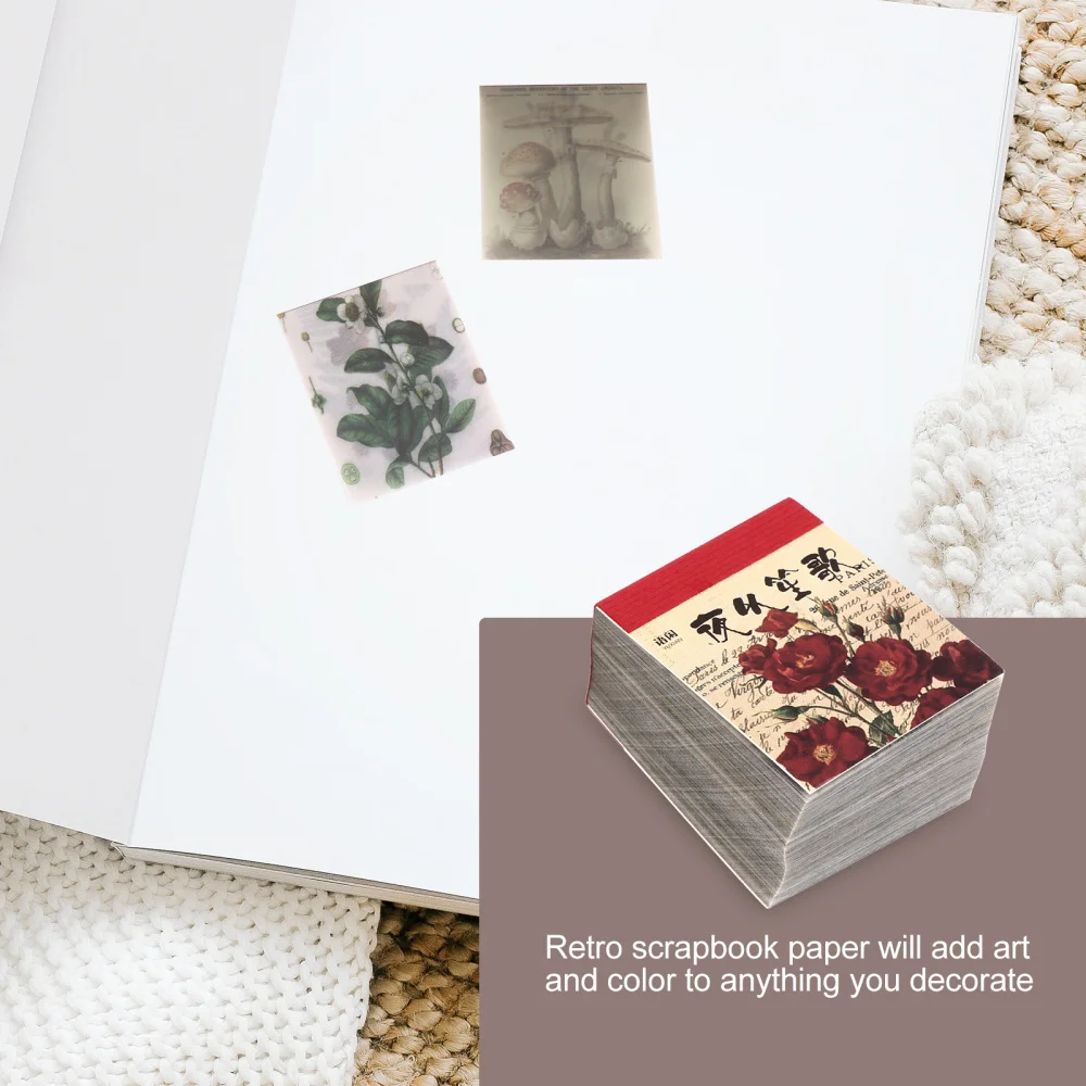 

1 Set Journal DIY Material Hand Account Ornament Retro Decorative Craft Paper