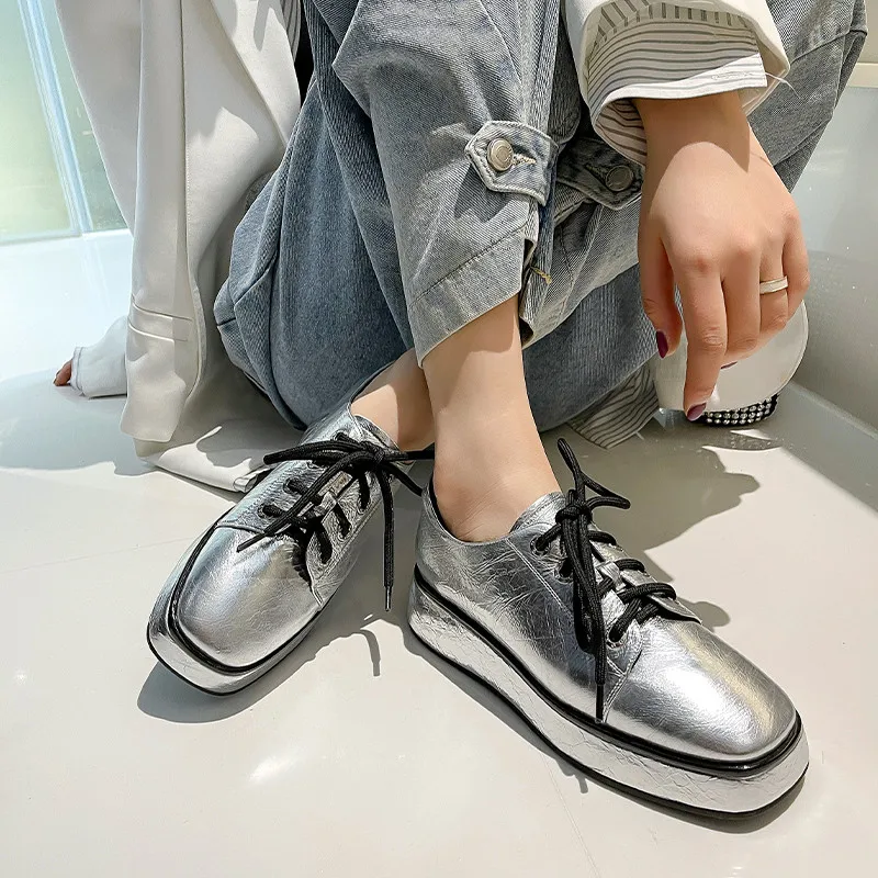 

FEDONAS Cross Tied Women Shoes 2021 Spring Platform Waterproof Shoes Woman Heels Genuine Leather Platform Working Walk Pumps