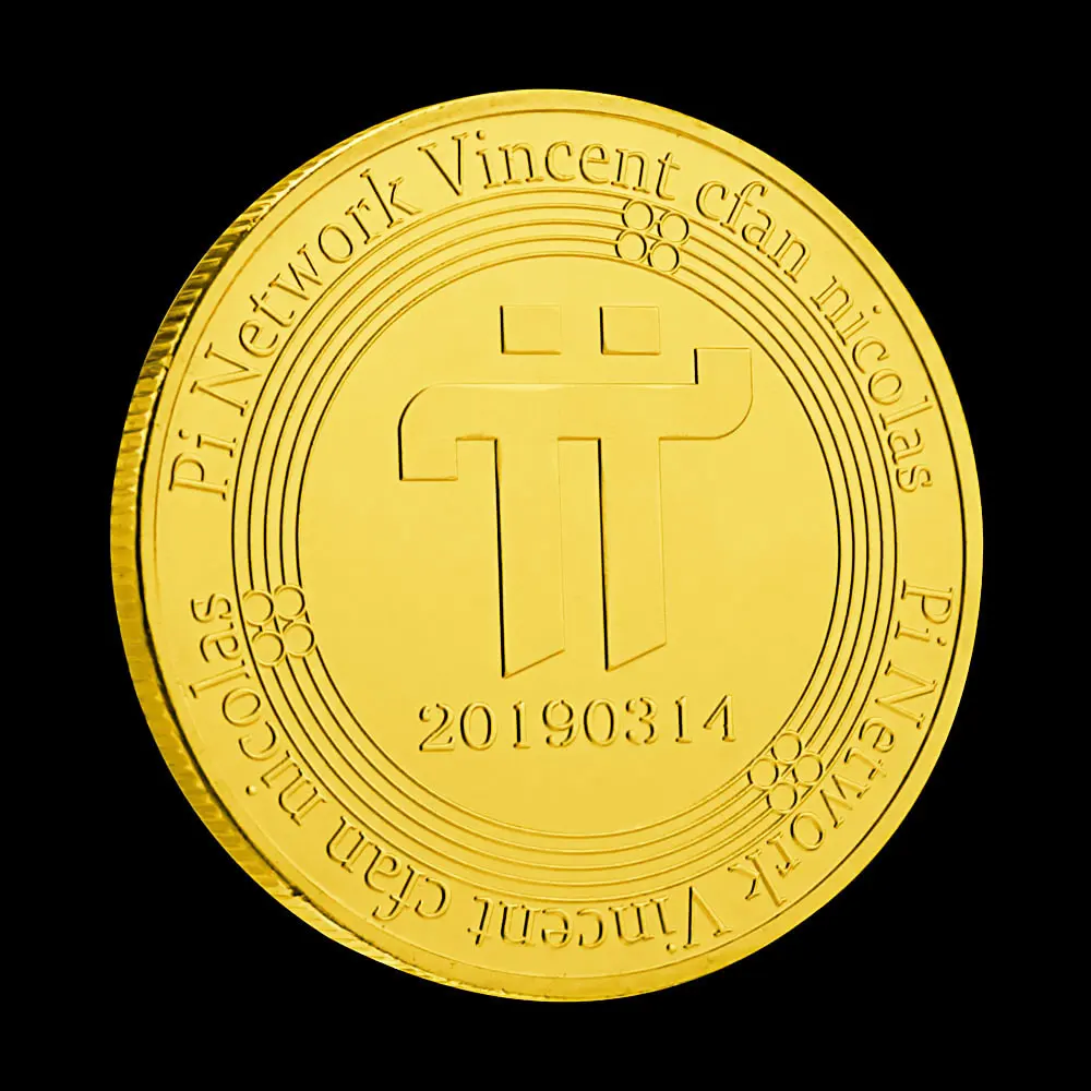 Коллекционные серебряные позолоченные Сувениры и подарки Pi Network Винсент кфан